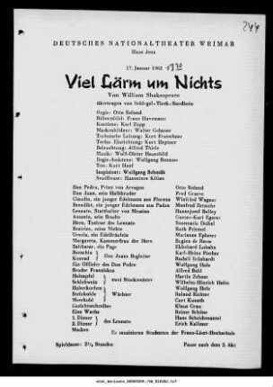 Viel Lärm um Nichts