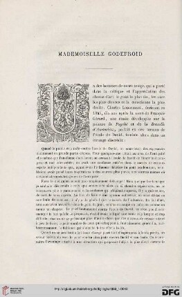 2. Pér. 1.1869: Mademoiselle Godefroid, [1]