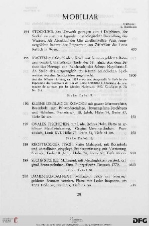 Mobiliar (Nr. 194-243)