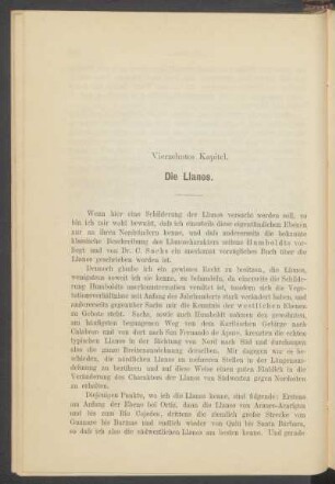Vierzehntes Kapitel. - Die Llanos.