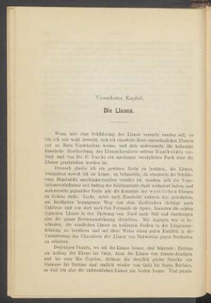 Vierzehntes Kapitel. - Die Llanos.