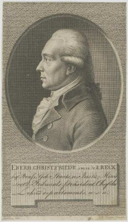 Bildnis des Eberh. Christ. Friedr. Freih. v. d. Reck