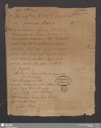 Catalogus numorum Romanorum - XVII 180 8. : Imperium Altum