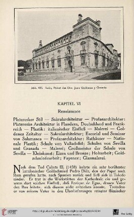 Kapitel VI: Renaissance