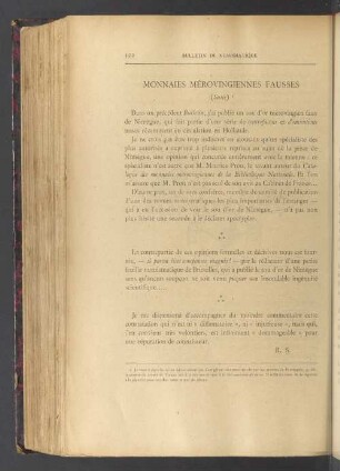 Monnaies mérovingiennes fausses