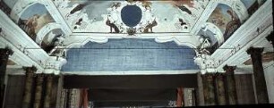 Apollo und Athena als Beschützer von Tragödie und Komödie