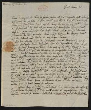 Brief an Aloys Fuchs : 14.01.1835
