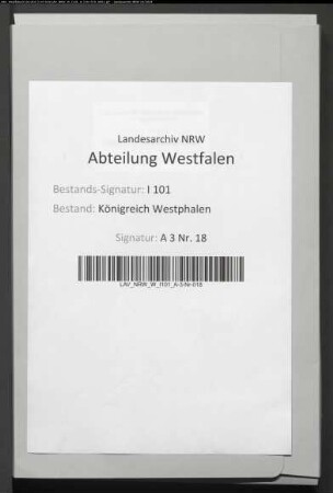 Besoldungs- und Bürokostenetats; Ziviltribunal und Friedensgerichte des Distrikts Herford