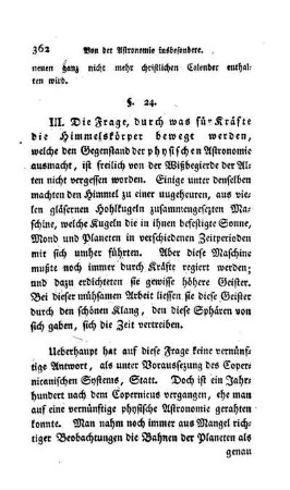 § 24. Von der physischen Astronomie