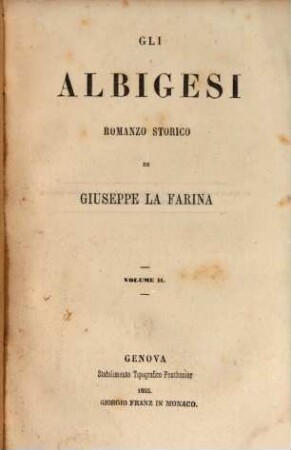 Gli Albigesi : romanzo storico. 2