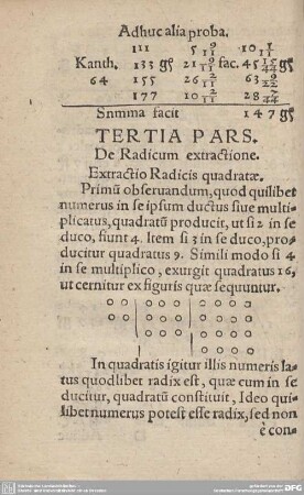 Tertia Pars. De Radicum Extractione.
