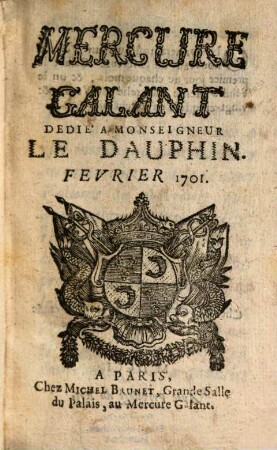 Le mercure galant. 1701, 2