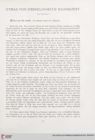 1: Etwas von Düsseldorfer Raumkunst