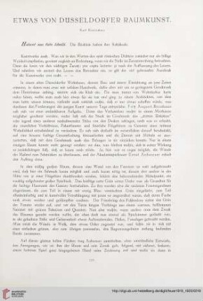 1: Etwas von Düsseldorfer Raumkunst