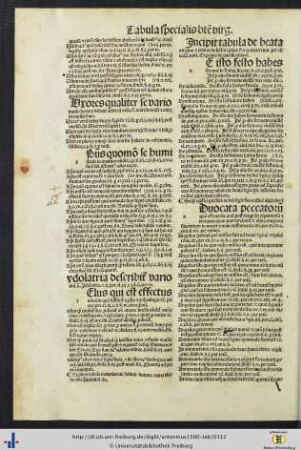 Tabula de Beata Virgine.
