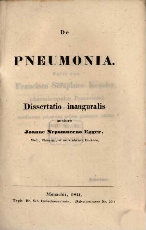 De pneumonia