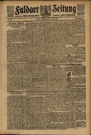 Zweite Ausgabe vom Samstag, den 04. Juli 1908.