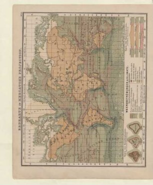 Erdkarte in Mercator's Projection