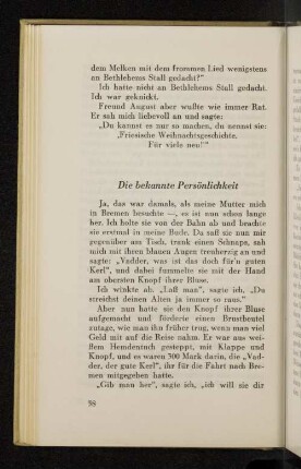 Die bekannte Persönlichkeit
