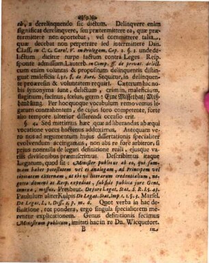 Disp. iur. inaug. de foro legati delinquentis