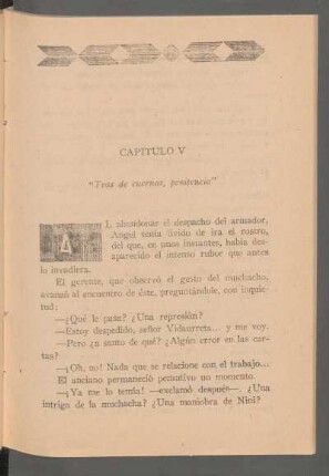 Capítulo V - "Tras de cuernos, penitencia"