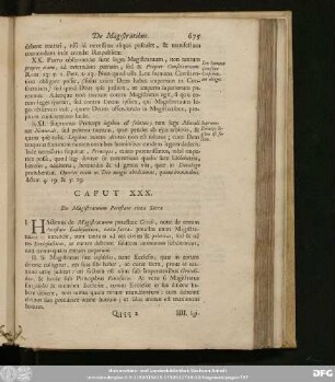 Caput XXX. De Magistratuum Potestate circa Sacra.