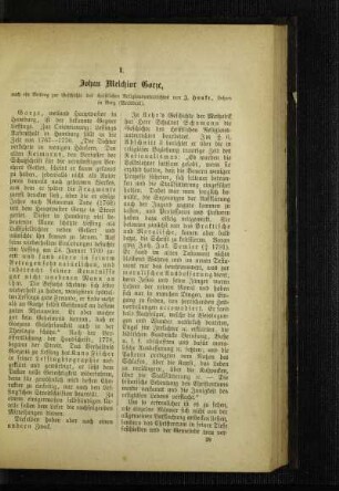 Johan Melchior Goeze : auch ein Beitrag zur Geschichte des christlichen Religionsunterrichtes