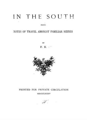 Our days in the south