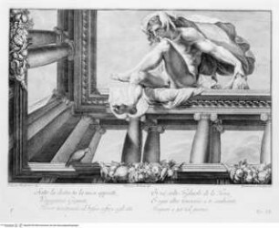 "Le Pitture di P. Tibaldi e di N. Abbati esistenti nell ' Instituto di Bologna. Descritte ed illustrate da G. P. C. Zanotti". Venedig 1756, Ignudo (Taf. XI)