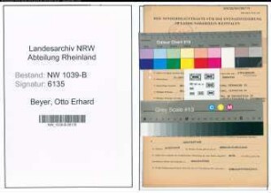 Entnazifizierung Otto Erhard Beyer , geb. 20.10.1911 (Zahnarzt)