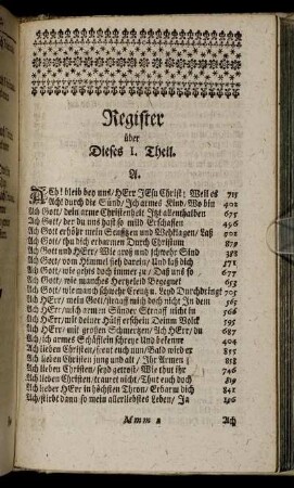 Das andere Register