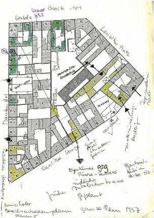 Korrespondenz und Protokolle: Arbeitsgruppe               Block 101 des Vereins SO 36, 1982 bis 1983
