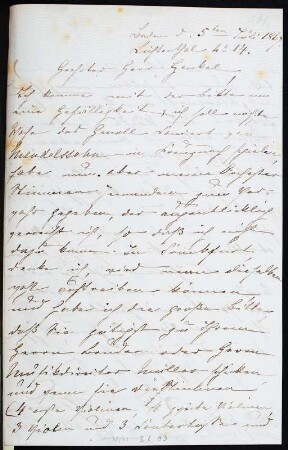 Brief von Clara Schumann an Heinrich Henkel