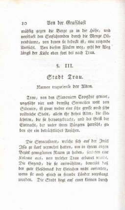 § III. Stadt Trau.