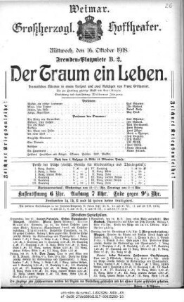 Der Traum ein Leben
