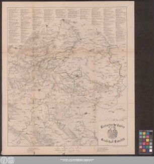 Historische Karte der Grafschaft Mansfeld
