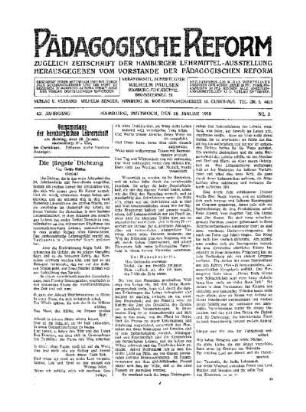 Die jüngste Dichtung : (Schluß)