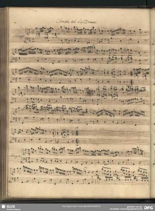 III. Sonata ... [C.G.] Krause