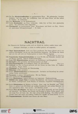 Nachtrag (Nr. 1079-1214)