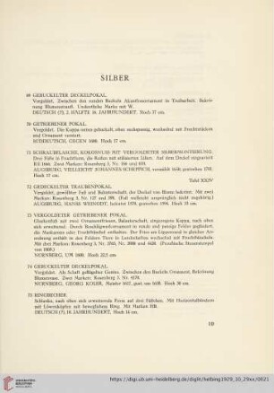 Silber (Nr. 69-79)