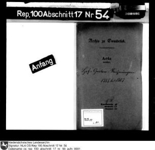 Rechnungen des Hofgartens