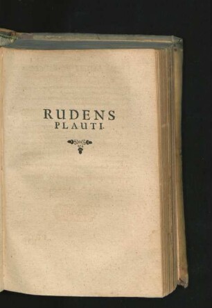 Rudens Plauti.