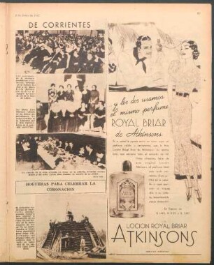 Hogueras para celebrar la coronación [Fotografía]