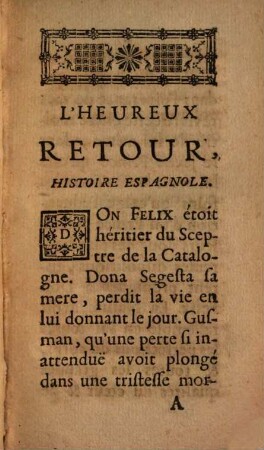 L' Heureux Retour : Histoire Espagnol, 1