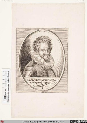 Bildnis Ranuccio I. (Farnese), 4. Herzog von Parma und Piacenza (reg. 1592-1622)
