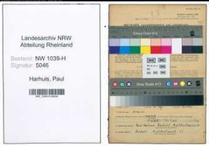 Entnazifizierung Paul Harhuis , geb. 25.06.1911 (Arbeiter)