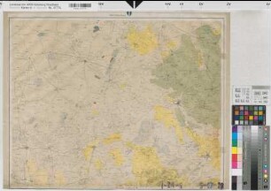 Rheinprovinz Westfalen (Provinz) geologische Karte der Rheinprovinz und der Provinz Westfalen auf Grundlage der v. Dechenschen Geologischen Karte und der Königlichen Generalstabs Karte 6. Sektion Coesfeld