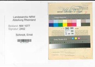 Entnazifizierung Ernst Schmidt , geb. 13.04.1894 (Polizist)