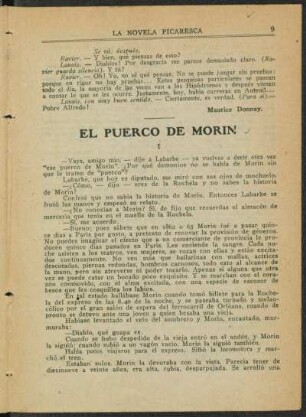 El puerco de Morín