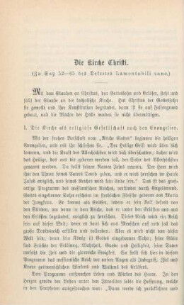 28-52 Die Kirche Christi : zu Satz 52-65 des Dekretes Lamentabili sane